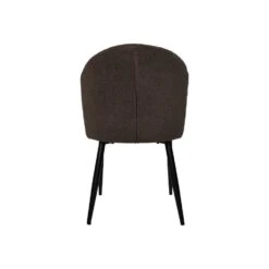 HSM Collection Eetkamerstoel Yuna Espresso Teddy/Metaal Set Van 2 -Puur Winkel 1000092805 0103