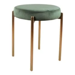 DS4U® Mika Velvet Kruk - Stof - Groen -Puur Winkel 1000093827 0102