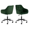 Sohome Bureaustoel Otto - Velvet - Forest Green