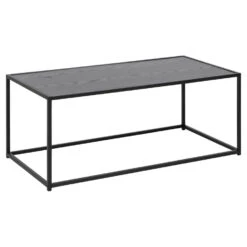 Sohome Salontafel Joannie - 100 X 50cm - Zwart Essen / Metaal
