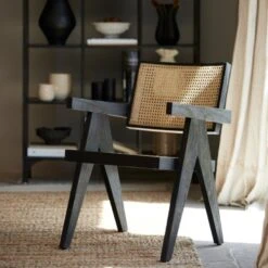 Morazan Stoel Zwart/naturel - Hout - Zwart -Puur Winkel 1000096989 0103