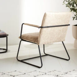 Fauteuil Hailey Beige Chenille - Stof - Beige -Puur Winkel 1000097056 0102