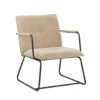 Fauteuil Hailey Beige Chenille - Stof - Beige