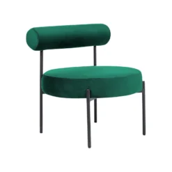 Beliani Fauteuil ALPHA - Groen Fluweel