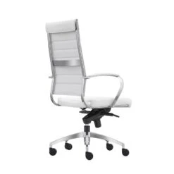 Bureaustoel Granada Wit - 100% Leder -Puur Winkel 1000097814 0103