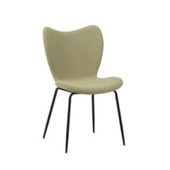 Eetkamerstoel Sia Bouclé Groen - Stof - Groen