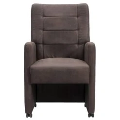 Eetkamerstoel Lucas - Stof - Bruin