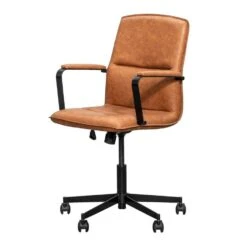 Bureaustoel Trevor - Cognac 7 Bureaustoel Trevor - Cognac -Puur Winkel 11201025 0301