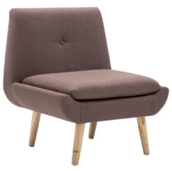 VidaXL Fauteuil Stof Bruin