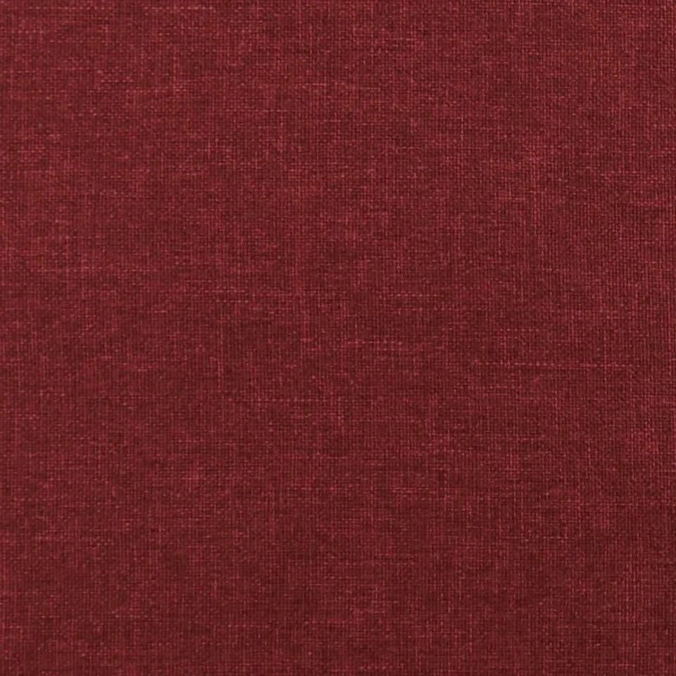 VidaXL Kruk Met Houten Poten Stof Wijnrood 4 VidaXL Kruk Met Houten Poten Stof Wijnrood - Afbeelding 4