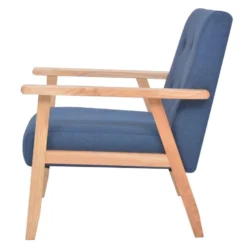 VidaXL Fauteuil Stof Blauw -Puur Winkel 1206934226 0102