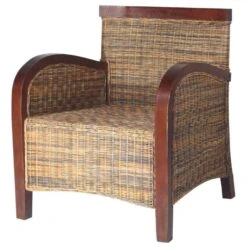 VidaXL Fauteuil Handgeweven Rattan -Puur Winkel 12e6f6f7817f4a45a4995bd5b17b78bd