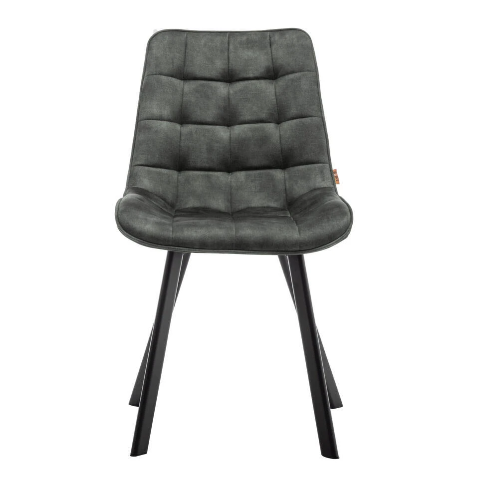 Furnihaus Eetkamerstoel Felix Velvet Groen Set Van 2 2 Furnihaus Eetkamerstoel Felix Velvet Groen Set Van 2 - Afbeelding 2