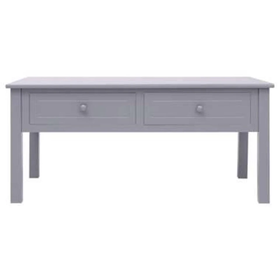 VidaXL Salontafel 100x50x45 Cm Hout Grijs 3 VidaXL Salontafel 100x50x45 Cm Hout Grijs - Afbeelding 3