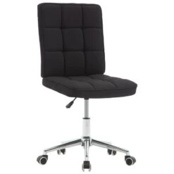 VidaXL Eetkamerstoelen 2 St Stof Zwart -Puur Winkel 1482572640 0102