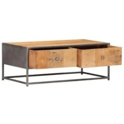 VidaXL Salontafel 90x50x35 Cm Massief Gerecycled Hout 6 VidaXL Salontafel 90x50x35 Cm Massief Gerecycled Hout -Puur Winkel 1840221109 0102