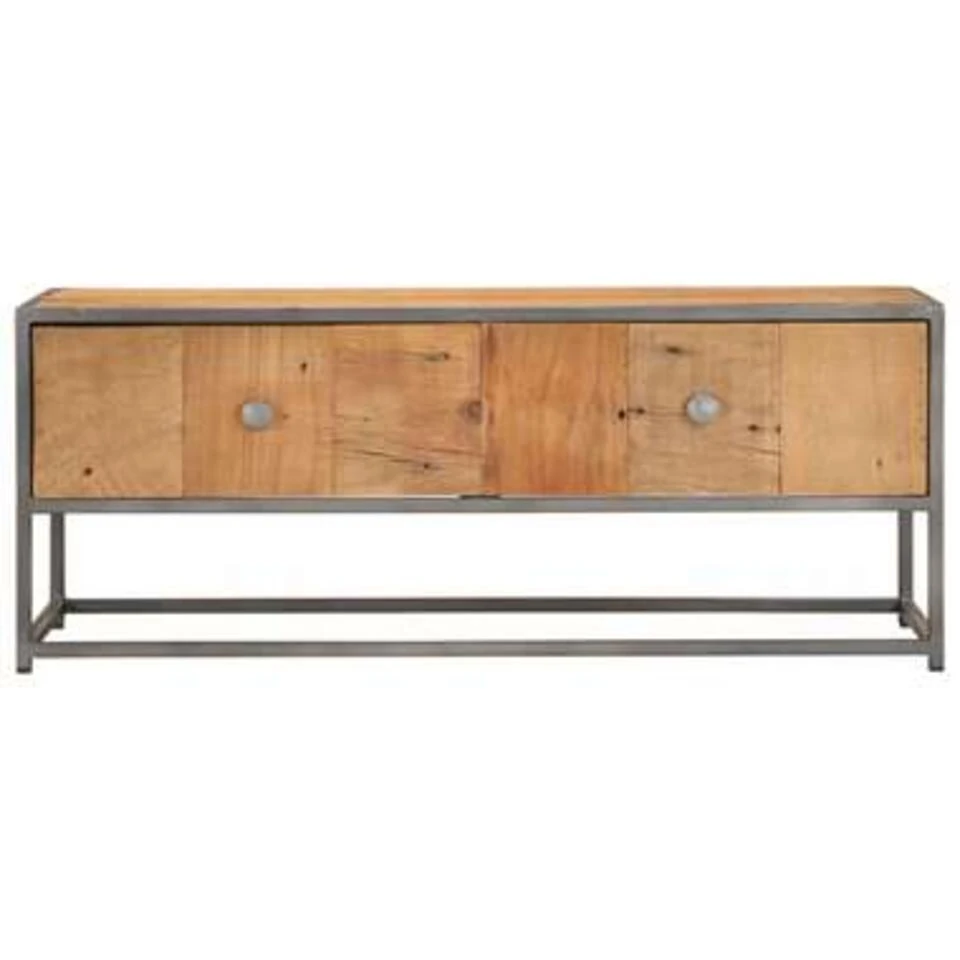 VidaXL Salontafel 90x50x35 Cm Massief Gerecycled Hout 4 VidaXL Salontafel 90x50x35 Cm Massief Gerecycled Hout - Afbeelding 4