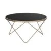 Beliani Salontafel MERIDIAN - Zwart Veiligheidsglas