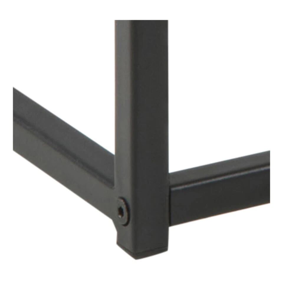 Sohome Salontafel Joannie - 100 X 50cm - Zwart Essen / Metaal 3 Sohome Salontafel Joannie - 100 X 50cm - Zwart Essen / Metaal - Afbeelding 3