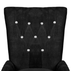 VidaXL Fauteuil Fluweel Zwart -Puur Winkel 1e557e9544f74eb4b7c9b26fef45e23c