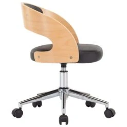 VidaXL Eetkamer Stoelen Draaibaar 2 St Gebogen Hout En Kunstleer Zwart -Puur Winkel 232c406e5d2e4a6dbaa146ca350c490f