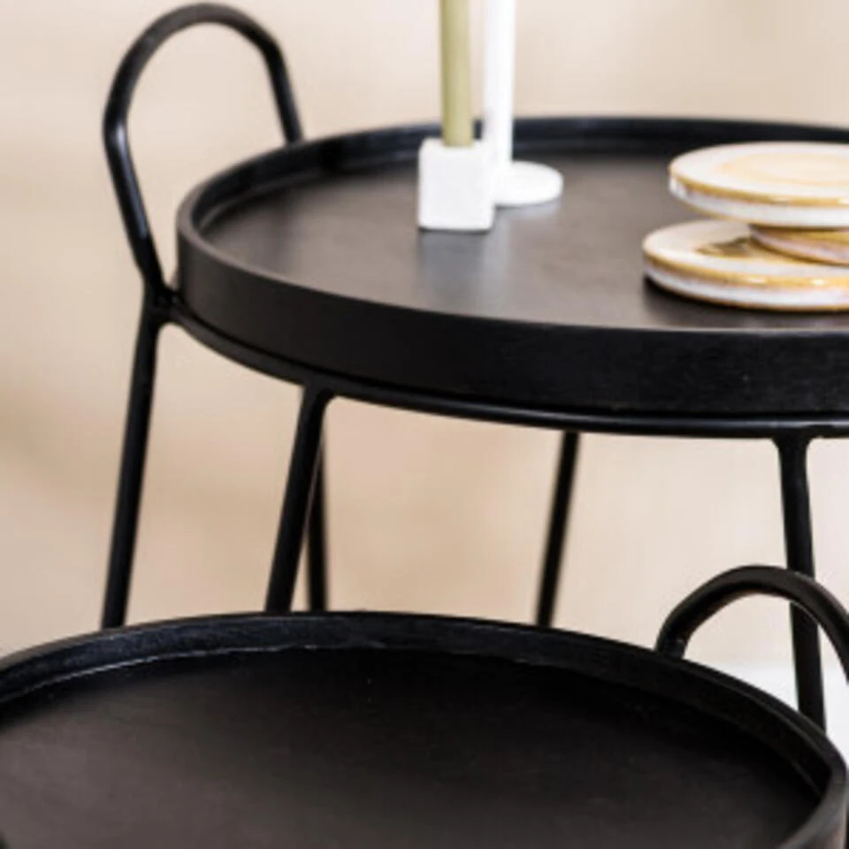 Hoyz Collection - Salontafel A340 Zwart - 40x40x60 4 Hoyz Collection - Salontafel A340 Zwart - 40x40x60 - Afbeelding 4