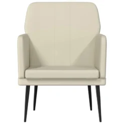 VidaXL Fauteuil 61x78x80 Cm Kunstleer Crèmekleurig 6 VidaXL Fauteuil 61x78x80 Cm Kunstleer Crèmekleurig -Puur Winkel 3d45aa2d72d1406abde57c47d89e7e3c