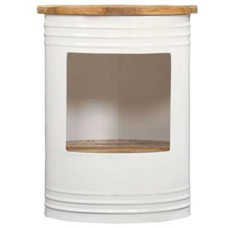 VidaXL Salontafel 43x55 Cm Massief Mangohout 2 VidaXL Salontafel 43x55 Cm Massief Mangohout - Afbeelding 2