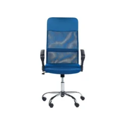Beliani Bureaustoel DESIGN - Blauw Mesh -Puur Winkel 4442f47289584c018393472fe9748af6