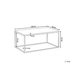 Beliani Salontafel DELANO - Zwart Mdf -Puur Winkel 447e0012ff2e4538963a448e1f880e87