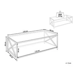 Beliani Salontafel AUDET - Zilver Veiligheidsglas 6 Beliani Salontafel AUDET - Zilver Veiligheidsglas -Puur Winkel 464ac9d3ed364b2395d958e6ad602233