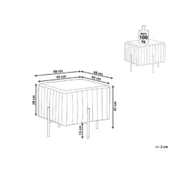 Beliani Hocker DAYTON - Groen Fluweel -Puur Winkel 4835aa0de0f7442eab32e5af63c12fe2