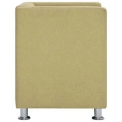 VidaXL Fauteuil Kubus Stof Groen -Puur Winkel 4fe052d59d2840868629769aff235df4