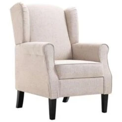 VidaXL Fauteuil Stof Beige 6 VidaXL Fauteuil Stof Beige -Puur Winkel 54ded97311214a088b7c192d67d54dce