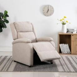 VidaXL Recliner Stof Crème -Puur Winkel 5580407638ff4e1a88122d4c6f90a526