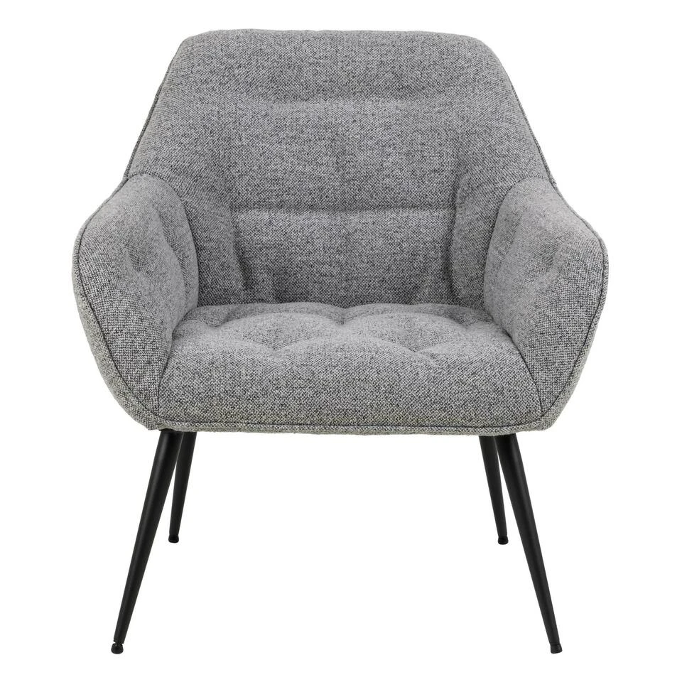 Sohome Fauteuil Otto - Bouclé - Grijs 2 Sohome Fauteuil Otto - Bouclé - Grijs - Afbeelding 2