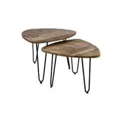 HSM Collection Salontafel Dexter (2 Stuks) - Naturel/zwart -Puur Winkel 81027224 0300