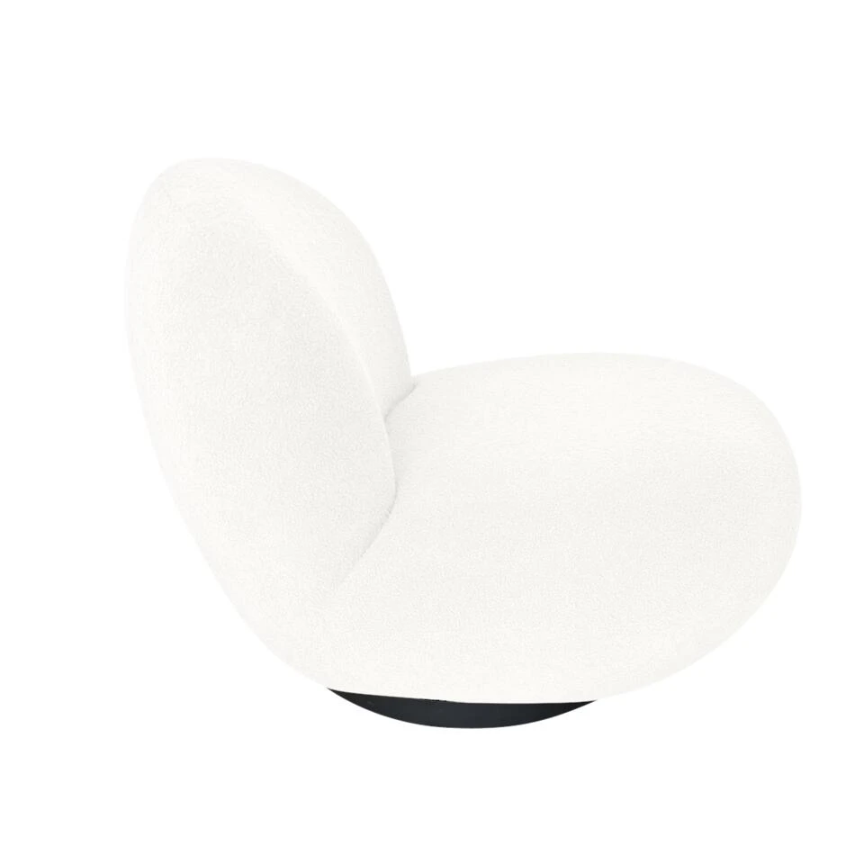 Giga Meubel Draaifauteuil Teddy Wit - Zithoogte 44cm - Fauteuil Swivel 4 Giga Meubel Draaifauteuil Teddy Wit - Zithoogte 44cm - Fauteuil Swivel - Afbeelding 4