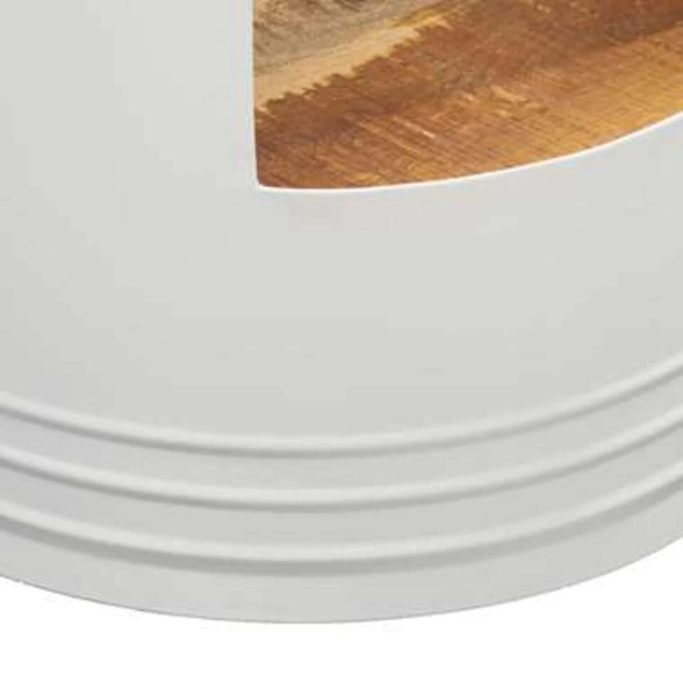 VidaXL Salontafel 43x55 Cm Massief Mangohout 4 VidaXL Salontafel 43x55 Cm Massief Mangohout - Afbeelding 4