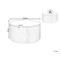 Beliani Salontafel KIRKWOOD - Lichte Houtkleur Mdf -Puur Winkel 999a6a3eeaa341c0b1a7dcc2c24b6bf5