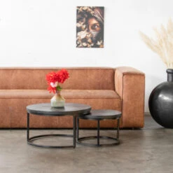 Giga Meubel Salontafel Zwart Set Van 2 - Mangohout - Tafel Sev -Puur Winkel 9b9f2fd4b44840dc9400904c226ff103