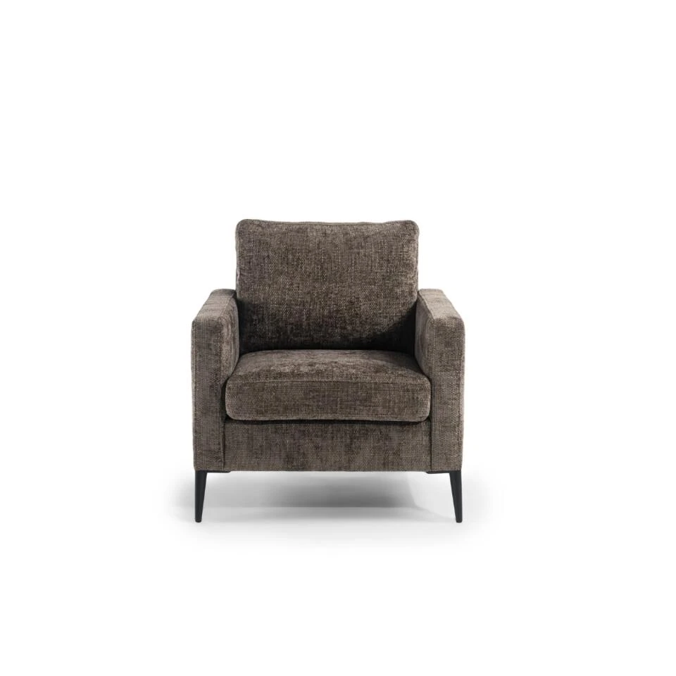 Fauteuil Flora Bruin Stof - Stof - Bruin 3 Fauteuil Flora Bruin Stof - Stof - Bruin - Afbeelding 3
