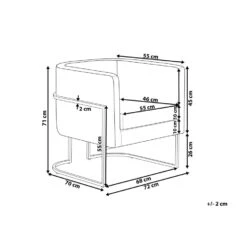Beliani Fauteuil SIRKKA - Grijs Fluweel -Puur Winkel aa9eb4f1930e4ef6a36f79274a1b5615