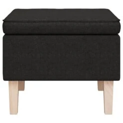 VidaXL Kruk Met Houten Poten Stof Zwart 6 VidaXL Kruk Met Houten Poten Stof Zwart -Puur Winkel b919c6eaf9c549c1a1497392f5b441bb