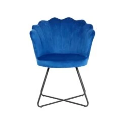 Beliani Fauteuil LOVELOCK - Blauw Fluweel 7 Beliani Fauteuil LOVELOCK - Blauw Fluweel -Puur Winkel c3c8525aee464f618e06042caacf5466
