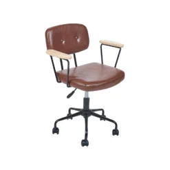 Beliani Bureaustoel ALGERITA - Bruin Kunstleer -Puur Winkel cde2c002c5574f57aa08180b5427ed15