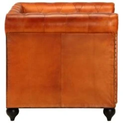 VidaXL Fauteuil Chesterfield-stijl Echt Leer Tan -Puur Winkel d5f259ebe3a54b77885e2830734cf1a5