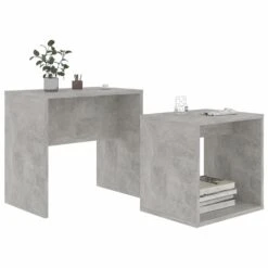 VidaXL Salontafelset 48x30x45 Cm Spaanplaat Betongrijs -Puur Winkel ec324a1418164d568658f62530ac4d6c