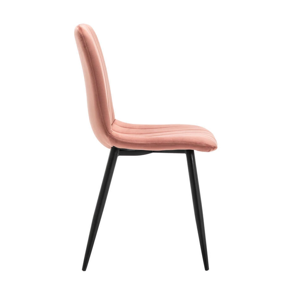 Furnihaus Eetkamerstoelen Set Van 2 Fox - Roze 2 Furnihaus Eetkamerstoelen Set Van 2 Fox - Roze - Afbeelding 2