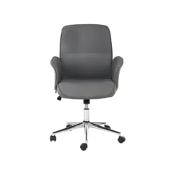 Beliani Bureaustoel RAVISHING - Grijs Polyester -Puur Winkel f5884402a3c046ada141d8c310d12347